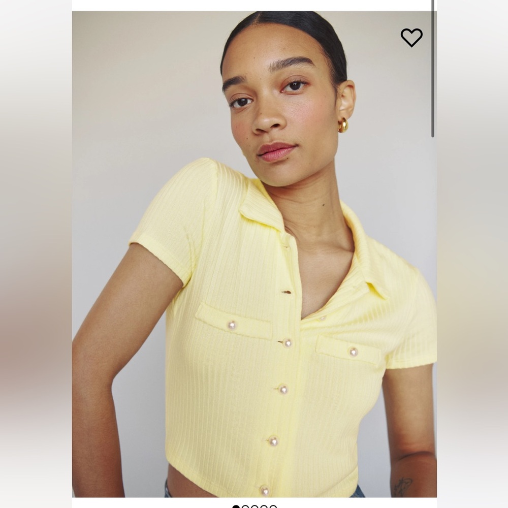 Reformation Aminara Knit Top